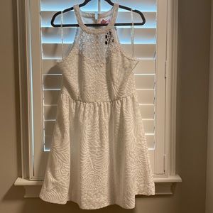 Lilly Pulitzer White Lace Dress w/ Eyelet Detail